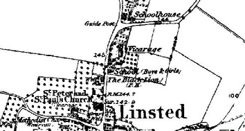 Lynsted School Map of 1872