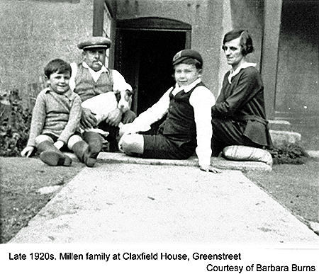 Late 1920s, Millen Family at Claxfield House, Greenstreet