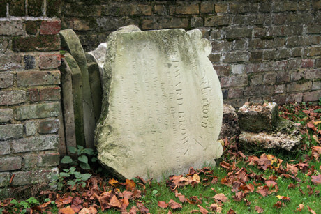 Edward Brown - broken Headstone