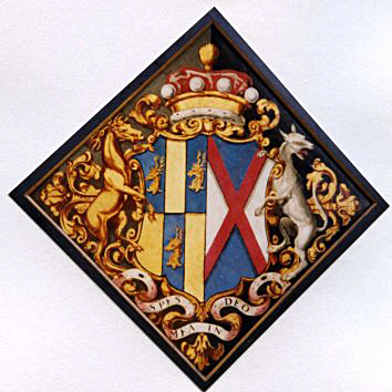 Hatchment for Mary, daughter of Sir John  Gage