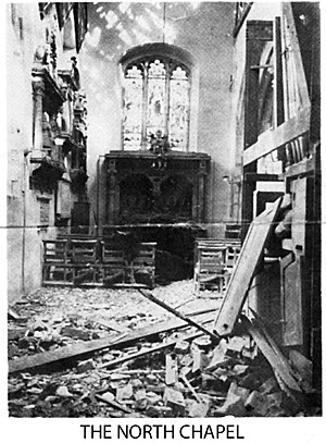 The North Chapel bomb damage