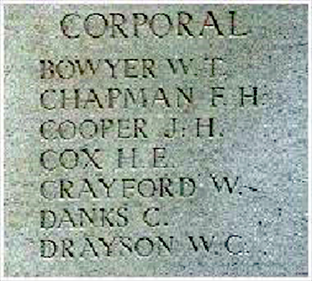 Drayson Panel inscription