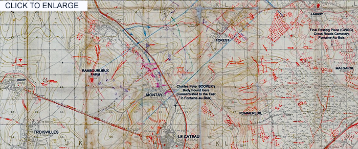 Map of mametz 1918 October