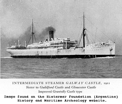 Intermediate Steamer Glaway Castle in 1911