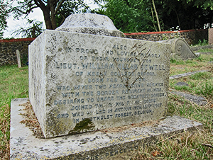 Lynsted Church cemetery stone