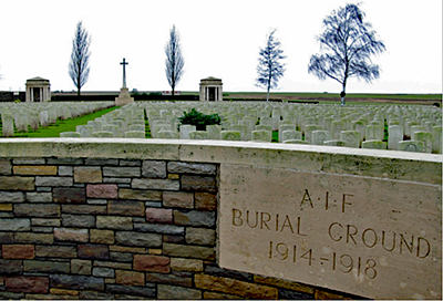 AIF Burial Ground, Flers, Somme - entrance