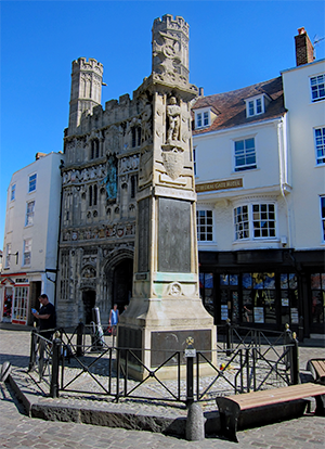 Canterbury Memorial on The Buttermarket, Cathedral Gate