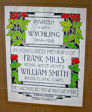Remembrance in Wychling Church