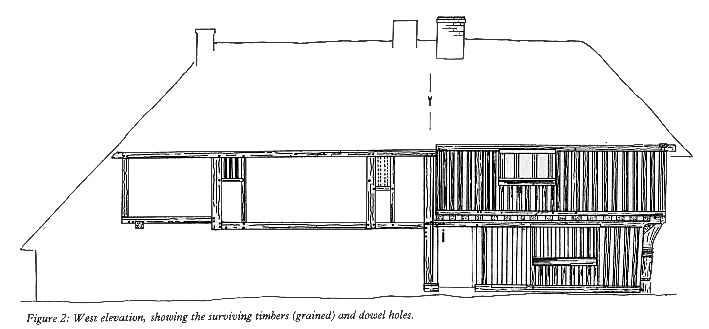 Figure 2 - Western elevation of Tudor Cottage